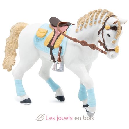 Figurine Cheval de la cavalière adulte fashion bleue PA51545-3615 Papo 6
