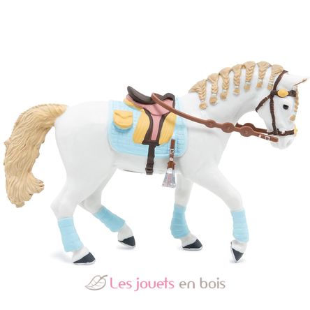 Figurine Cheval de la cavalière adulte fashion bleue PA51545-3615 Papo 1