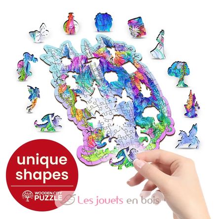 Puzzle en bois Licorne élégante 150 pcs WC-HE-0177-M Wooden City 5