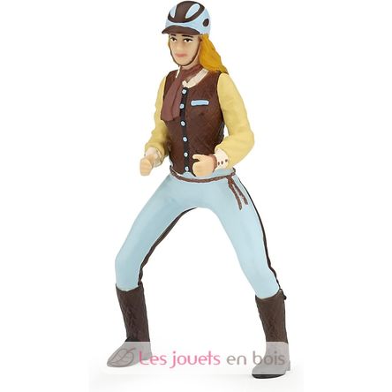 Figurine Cavalière adulte Fashion bleue PA52009-3645 Papo 1