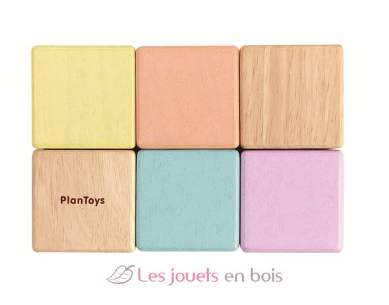 Blocs sensoriels pastel PT5257 Plan Toys 6