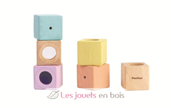 Blocs sensoriels pastel PT5257 Plan Toys 7