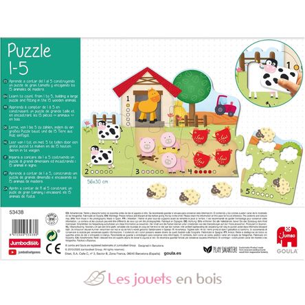 Puzzle chiffres de 1 à 5 GO53438 Goula 4