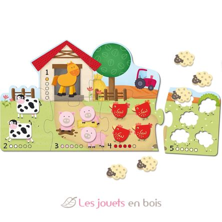 Puzzle chiffres de 1 à 5 GO53438 Goula 3