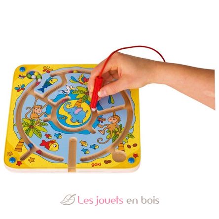 Labyrinthe magnétique - L’ile aux animaux GK53818 Goki 2