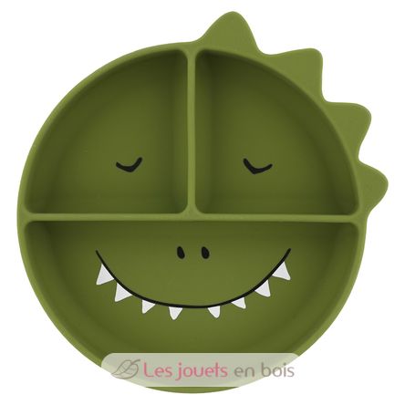 Assiette à compartiments en silicone Mr Dino TX-96-439 Trixie 1