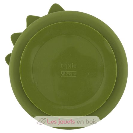 Assiette à compartiments en silicone Mr Dino TX-96-439 Trixie 2
