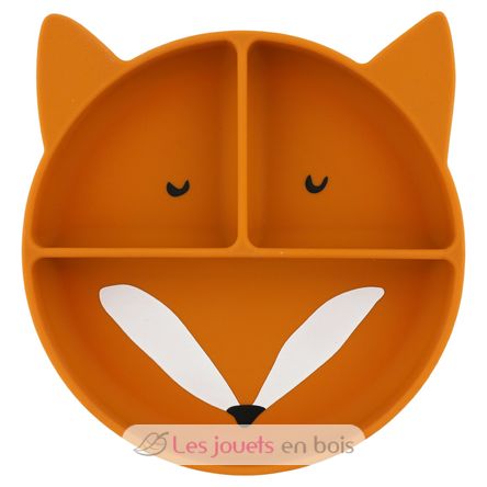 Assiette à compartiments en silicone Mr Fox TX-96-445 Trixie 1
