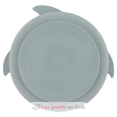 Assiette à compartiments en silicone Mr Shark TX-96-457 Trixie 2