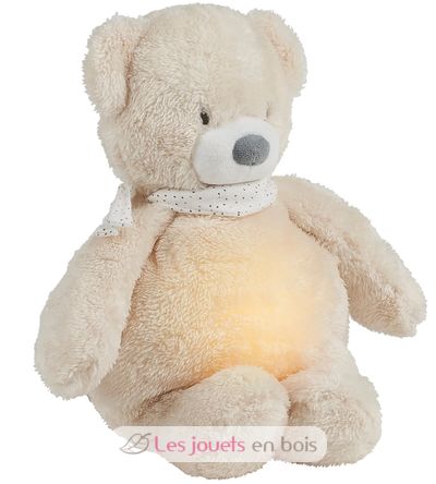 Sleepy veilleuse peluche lapin brun clair - lapidou lapin brun