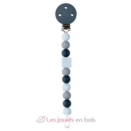 Attache tétine silicone bleu marine NA877336 Nattou 1
