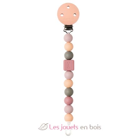 Attache tétine silicone pêche NA877350 Nattou 1