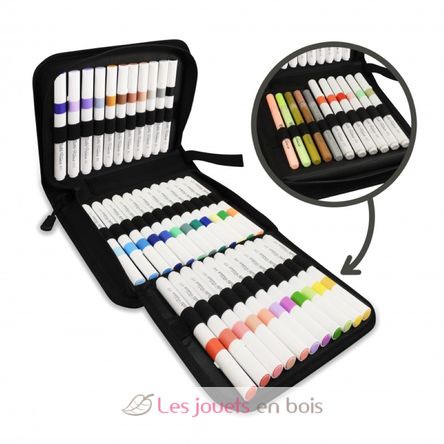 Trousse 45 feutres acryliques BUK5442 Buki France 2