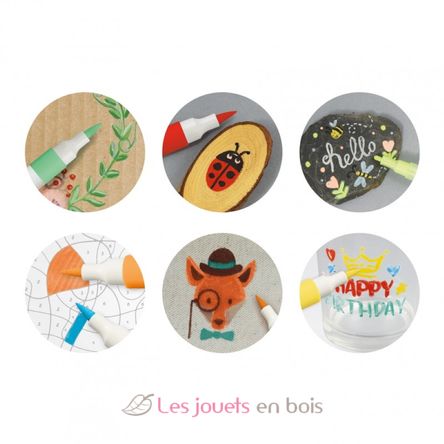 Trousse 45 feutres acryliques BUK5442 Buki France 5