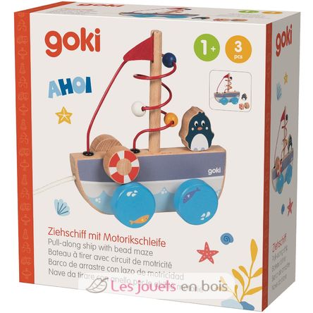 Bateau à tirer avec circuit de motricité GK54849 Goki 3