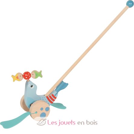 Otarie à pousser en bois GK54898 Goki 2