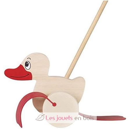 Canard à pousser en bois GK54939 Goki 2