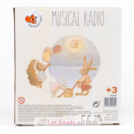 Boite à musique en métal Animaux EG550046 Egmont Toys 7