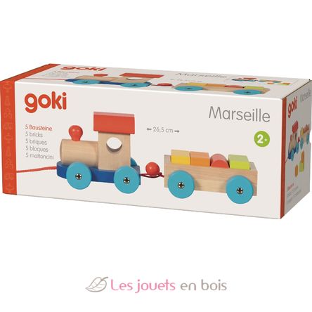 Train en bois Marseille GK55830 Goki 4
