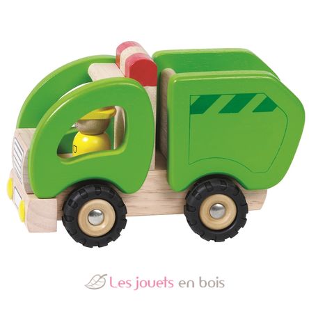 Camion poubelle en bois GK55964 Goki 1