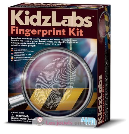 Kit Empreintes digitales - 4M KidzLabs - Jeu éducatif scientifique
