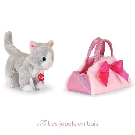 Chat en peluche dans son sac TRU-56081 Trudi 2