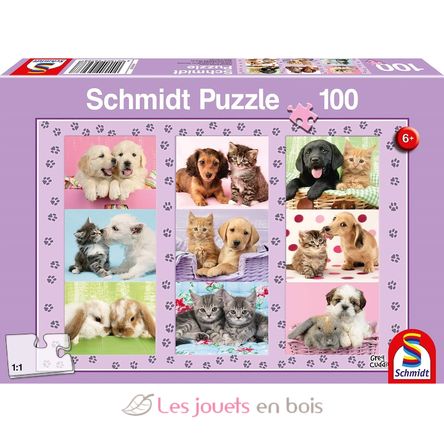 Puzzle Mes amis les bêtes 100 pcs S-56268 Schmidt Spiele 1