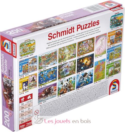 Puzzle Trio de chevaux sauvages 200 pcs S-56356 Schmidt Spiele 3
