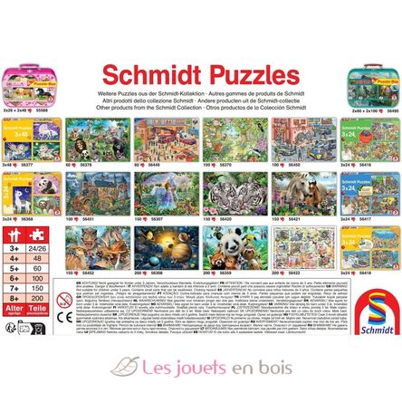 Puzzle Trio de chevaux sauvages 200 pcs S-56356 Schmidt Spiele 4