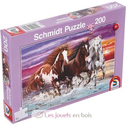 Puzzle Trio de chevaux sauvages 200 pcs S-56356 Schmidt Spiele 1