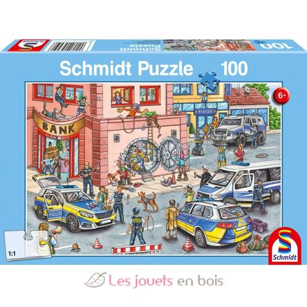 Puzzle Opération de police 100 pcs S-56450 Schmidt Spiele 1