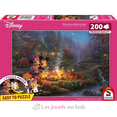 Puzzle Feu de camp Mickey et Minnie 200 pcs S-56558 Schmidt Spiele 1