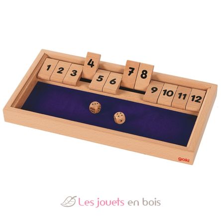 Shut the box - Jeu de dés GK56651 Goki 1