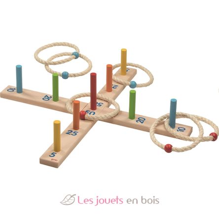 Jeu de lancer d'anneaux coloré GK56801 Goki 1