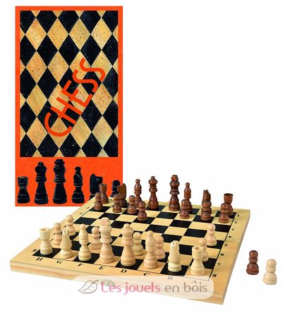 Jeu d'échecs en bois EG570134 Egmont Toys 1