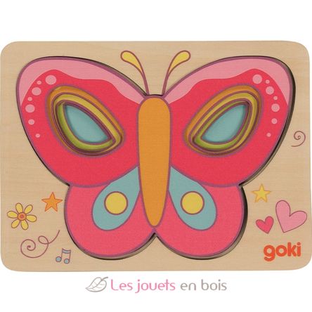 Puzzle à couches Papillon GK57305 Goki 2