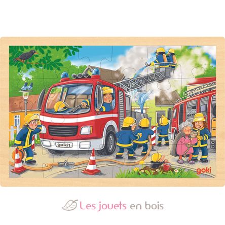 Puzzle brigade de pompiers 24 pcs GK57318 Goki 1
