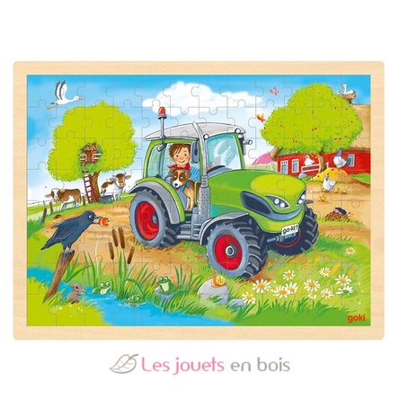 Puzzle Tracteur GK57326 Goki 1