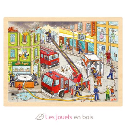 Puzzle L'intervention des pompiers GK57336 Goki 1