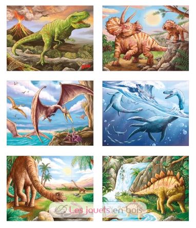 Puzzle de cubes Dinosaure GK57388 Goki 2