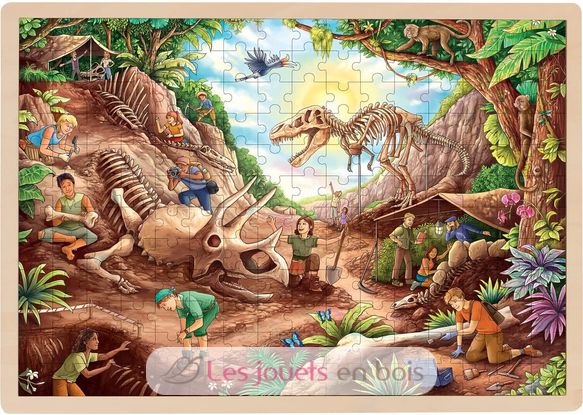Puzzle Fouille Dinosaures GK57395 Goki 1