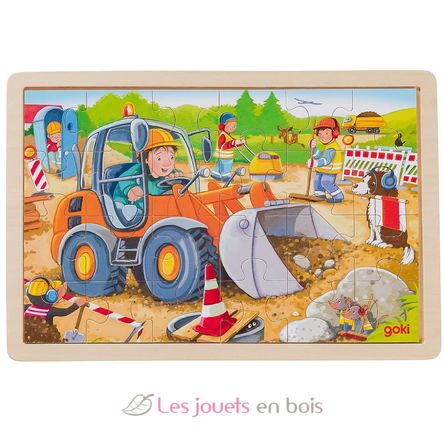 Puzzle chantier 24 pcs GK57411 Goki 1