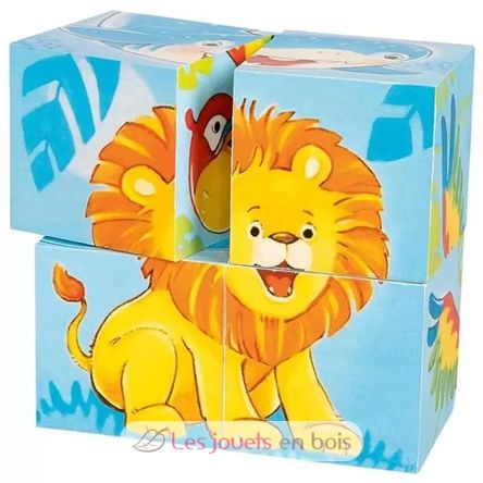 Puzzle de cubes Animaux sauvages GK57434 Goki 2