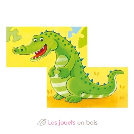 Puzzle de cubes Animaux sauvages GK57434 Goki 4