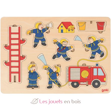 Puzzle à empiler Pompiers GK57471 Goki 1