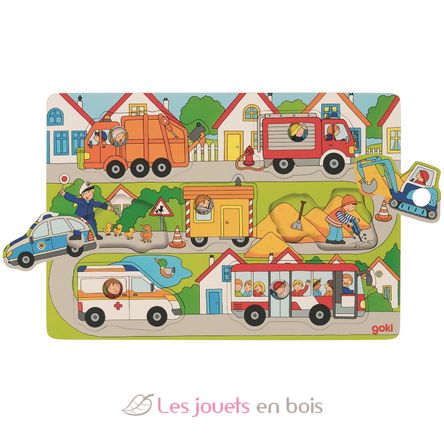 Puzzle Dans la rue GK57474 Goki 4
