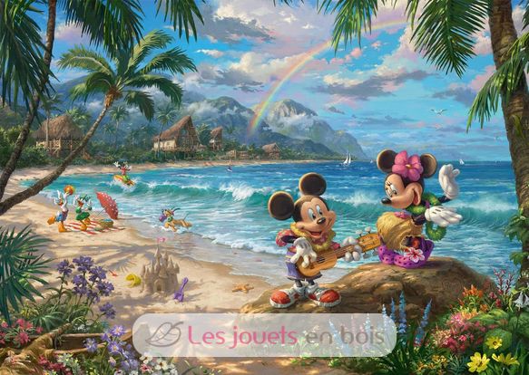 Puzzle Mickey et Minnie à Hawaï 1000 pcs S-57528 Schmidt Spiele 2
