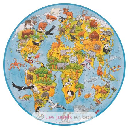 Puzzle XXL le monde GK57711 Goki 1