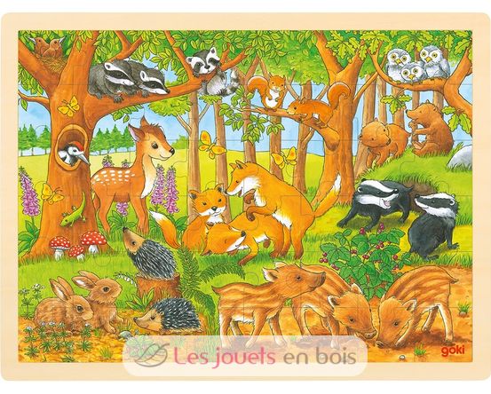 Puzzle bébés animaux de la forêt GK57734 Goki 1