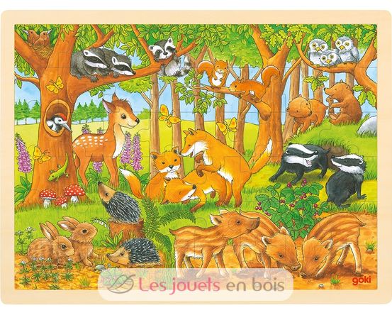 Puzzle bébés animaux de la forêt GK57734 Goki 1